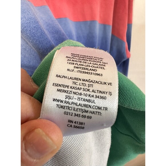 Polo Ralph Lauren Sweatshirt Mens Large Ombre Color Block Hoodie 92 Stadium - Picture 3 of 9